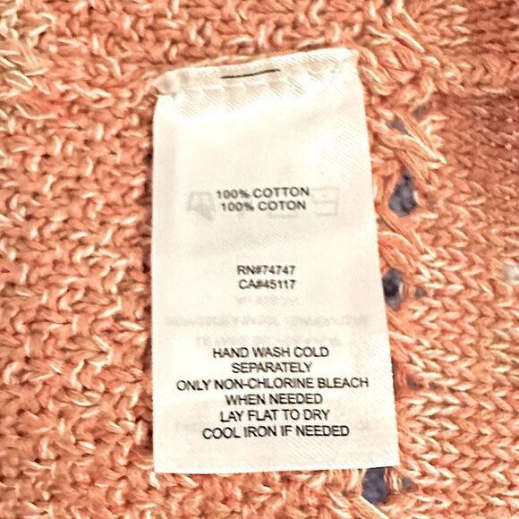 Natural Reflections Multi Color Striped Long Cardigan Size Large - Picture 7 of 9